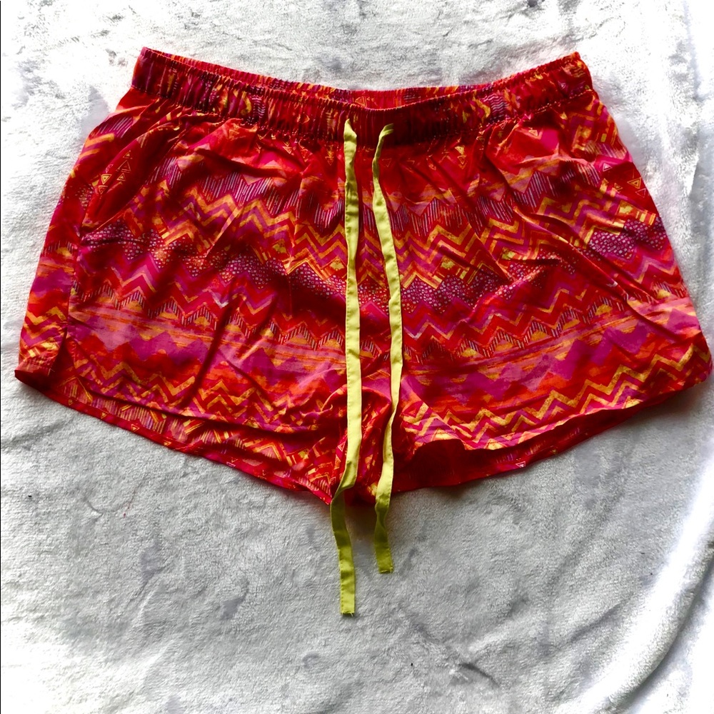 Neon pink pajama pants